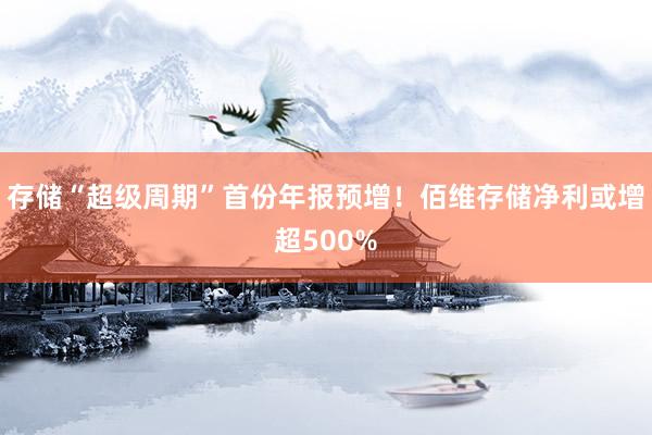 存儲(chǔ)“超級(jí)周期”首份年報(bào)預(yù)增！佰維存儲(chǔ)凈利或增超500%