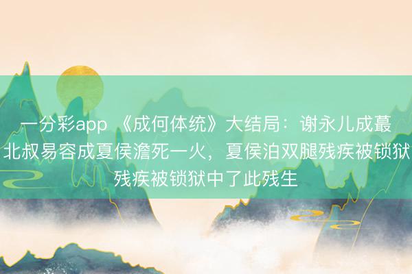 一分彩app 《成何體統》大結局：謝永兒成蕞莽撞難平，北叔易容成夏侯澹死一火，夏侯泊雙腿殘疾被鎖獄中了此殘生
